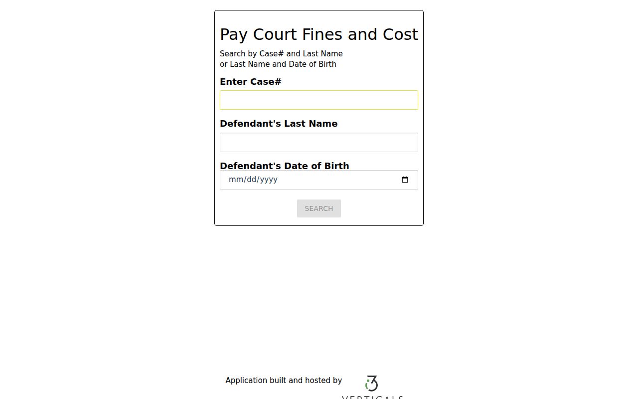 Mamou ticket and court fine lookup interface linked from Evangeline Parish court pages